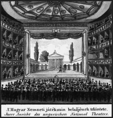 A Magyar Nemzeti J�t�ksz�n sz�npada, 1830-as �vek, Vasquez litogr�fi�ja